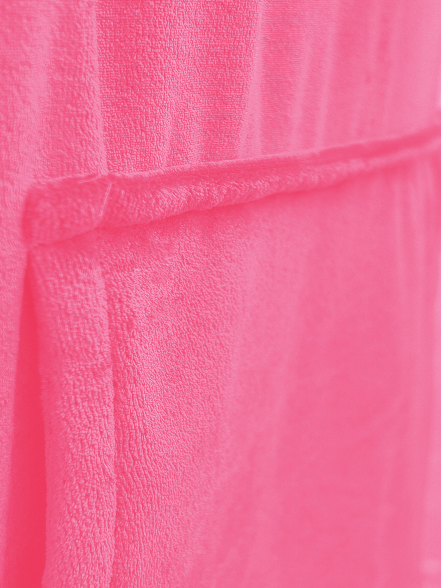 Multipurpose Surf Poncho Changing Towel Robe with Hood & Bag - Hot Pink