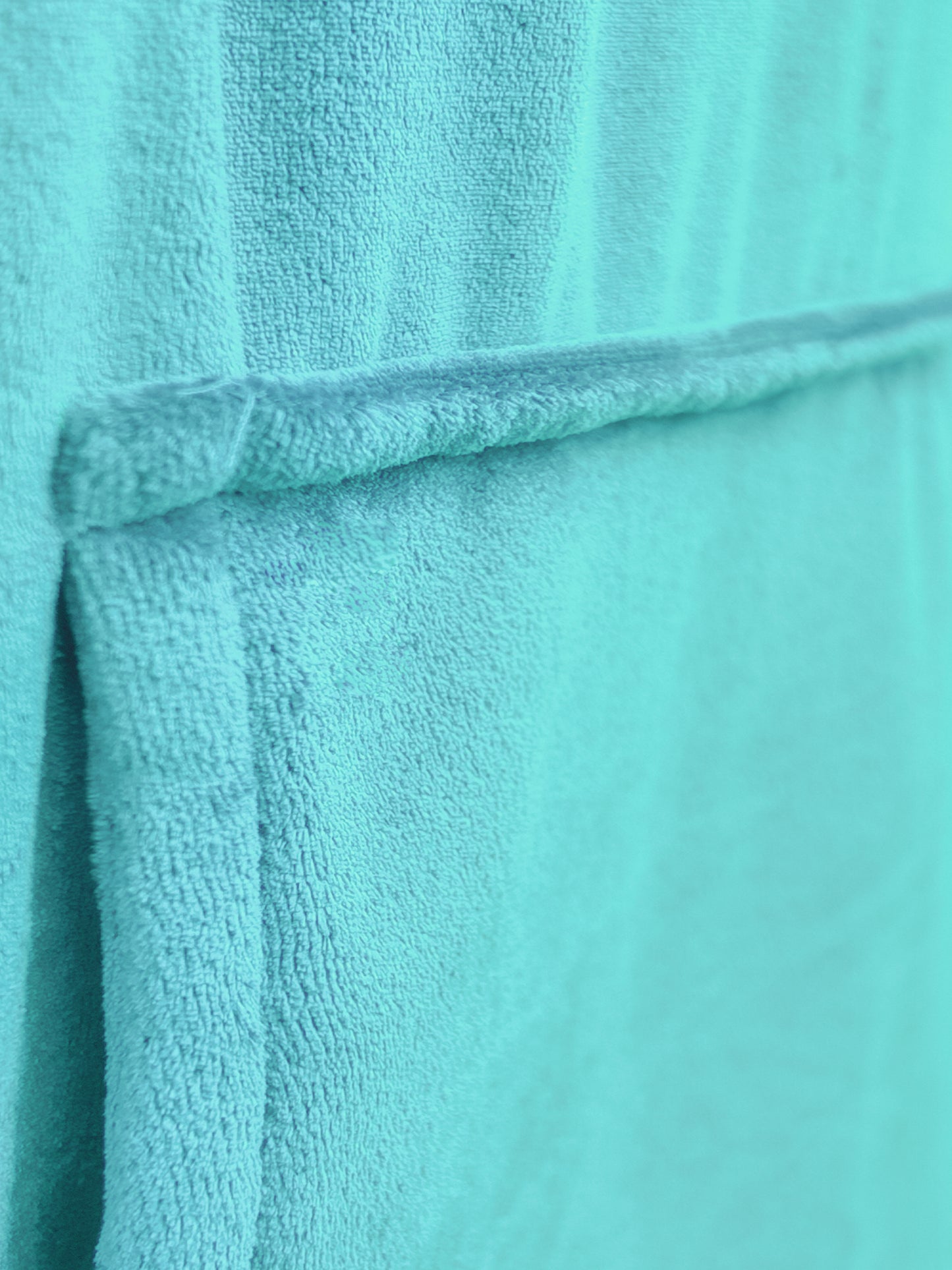 Multipurpose Surf Poncho Changing Towel Robe with Hood & Bag - Aqua