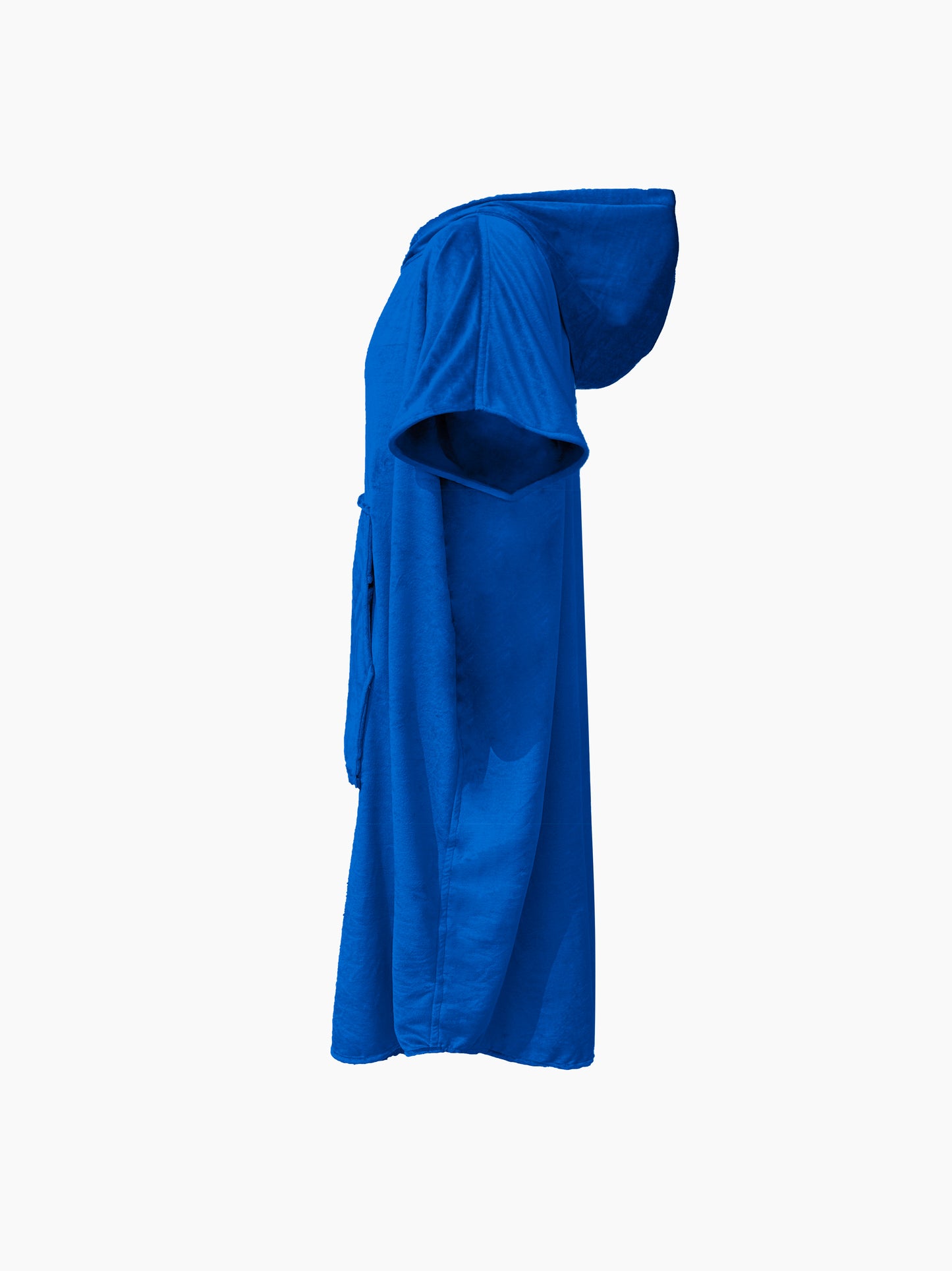 Multipurpose Surf Poncho Changing Towel Robe with Hood & Bag - Royal Blue
