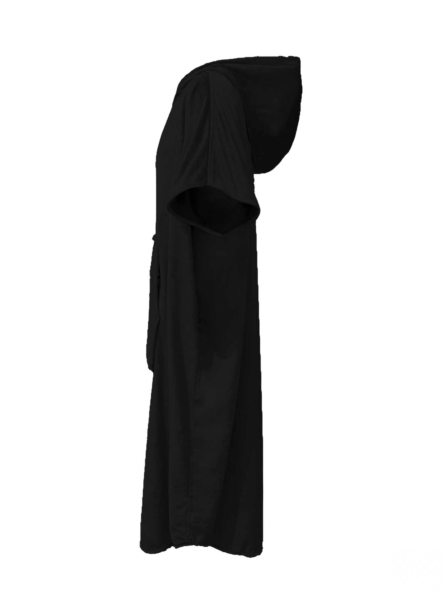 Multipurpose Surf Poncho Changing Towel Robe with Hood & Bag - Black