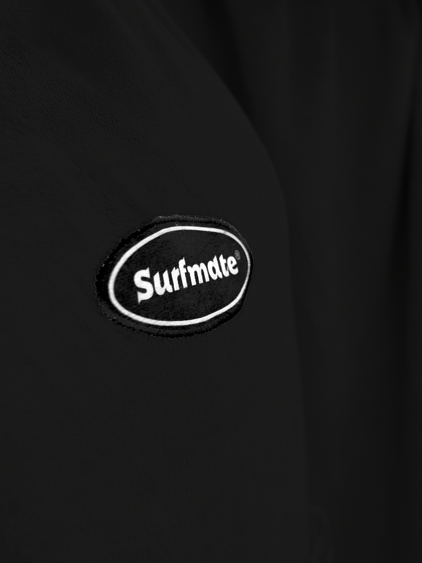 Multipurpose Surf Poncho Changing Towel Robe with Hood & Bag - Black