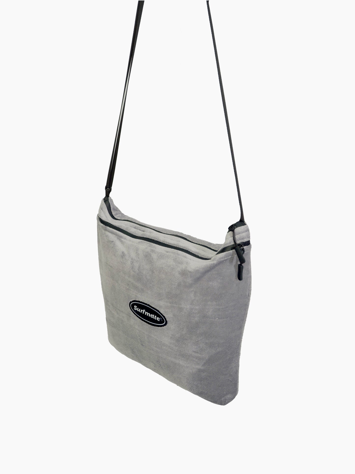 Multipurpose Surf Poncho Changing Towel Robe with Hood & Bag - Grey