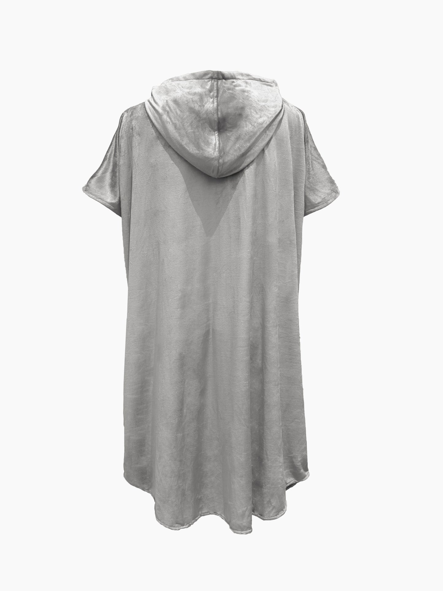 Multipurpose Surf Poncho Changing Towel Robe with Hood & Bag - Grey